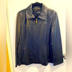 Soft supple leather jacket with beautiful detailing